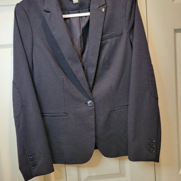 TOMMY HILFIGER SUIT Fitted Single-breasted Blazer w/ Matching Pants Sz 10 - Picture 4 of 16